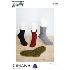 Socks: Socks for the Family Knitting Pattern (N1518)