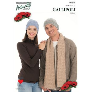 Scarf: Hats & Scarf Knitting Pattern (N1338)
