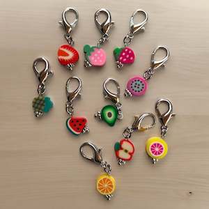 Stitch Markers: Fruit Stitch Markers  - Set of 10