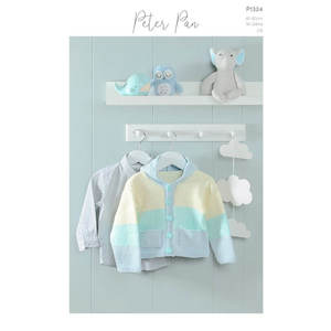 Babies Hooded Jacket Knitting Pattern (P1324)