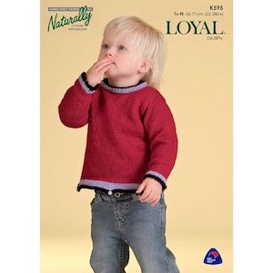 Naturally: Childrens Sweater Knitting Pattern (K595)