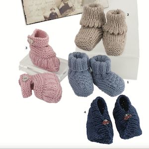 Naturally: Booties Knitting Pattern (K357)