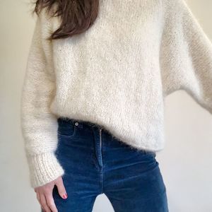 Touch Yarns: Mohair Batwing Knitting Pattern (135)