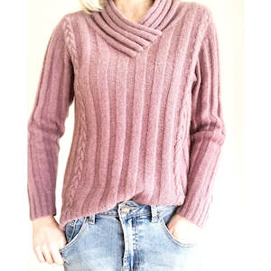 Touch Yarns: Cabled Possum Jumper Knitting Pattern #023