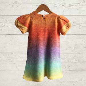 Puff Sleeve Dress Knitting Pattern (N1690)