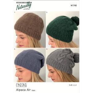 Hats Collection Knitting Pattern (N1745)