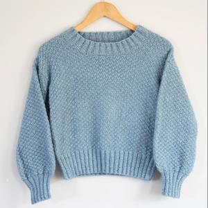 Cropped Sweater Knitting Pattern (N1747)