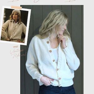 Chunky Battle Jacket & Beanie Knitting Pattern (CRU2027)