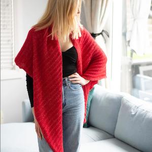 Alpaca Knitting: Simple Triangle Shawl Knit Kit