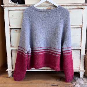 Top Down Comfy Striped Jumper Knit Kit
