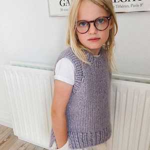 Kids: Holiday Slipover Junior Knitting Pattern - PetiteKnit