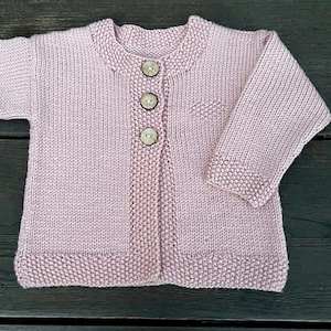 Kids: Molly Cardigan Knitting Pattern- 8 Ply
