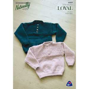 Kids: Sweater Knitting Pattern (K439)