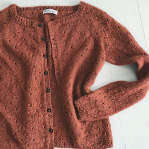 Anna's Cardigan My Size Knitting Pattern - PetiteKnit