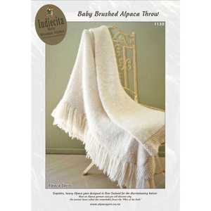 Bulky Patterns: Baby Brushed Alpaca Throw Knitting Pattern (AP1130)