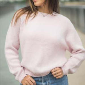 Alpaca Knitting: Crew Neck Top Down Sweater Knit Kit