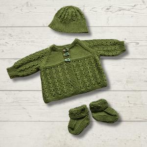 Beanies: Matinee Jacket, Hat & Booties Knitting Pattern (K3050)