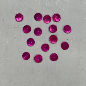 Buttons: Agoya Shell Buttons - Cerise (20.5mm)