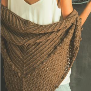 Adult: Francisca Triangle Shawl Knitting Pattern