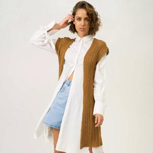 Tana Long Vest Knitting Pattern