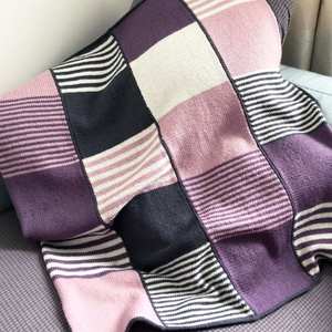 Projects Kits: Blocks and Stripes Baby Blanket Knit Kit