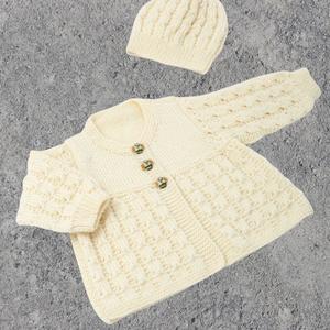 Projects Kits: Textured Baby Jacket & Hat Knitting Kit