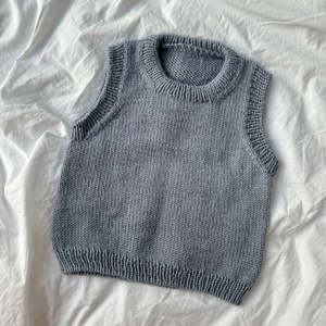 Novice Slipover Junior Knitting Pattern - PetiteKnit