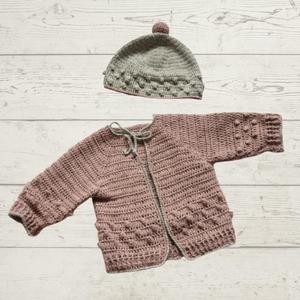 Crochet Patterns: Jacket & Beanie for Babies Crochet Pattern (K3059)