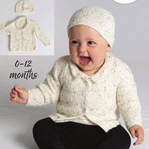 Baby Jacket and Beanie Knitting Pattern (AP1321)