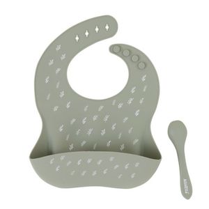 New Baby: All4Ella Silicone Bib - Olive