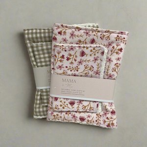 Mama and Me Burp Cloth Set