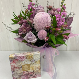 Arrangements: Bloom Box and Deluxe Chocolates