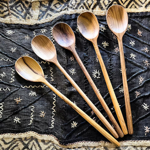 Products: Teak Teaspoons - Long Wildcrafted Emporium