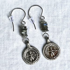 Goddess Kali Earrings - Labradorite Wildcrafted Apothecary + Emporium