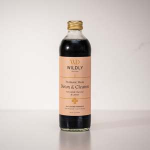 Probiotic Detox Shots, Charcoal Lemon & Ginger