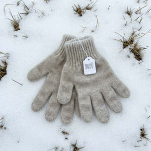 Possum Merino Gloves - Natural