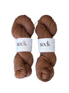 SOCK 4ply - brown