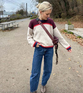 Petite Knits: Cross Sweater
