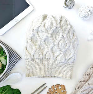 Purl Foundry Patterns: Purl Foundry - Wavy Cable Hat Pattern