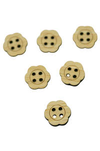 Flora Bamboo Buttons - Medium