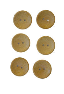Buttons: Smooth Bamboo Buttons - Large