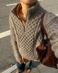 Patterns Lisafdesign Amikihiaknits Petiteknit Thekiwistitchknitco: DAGMAR ZIPPER SWEATER