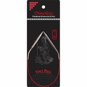 Chiaogoo - Knit Red Fixed Circular Needle - 30cm