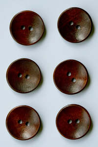 Buttons: Walnut Wooden Buttons - Large