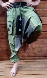 Front zipper pockets hareem pants