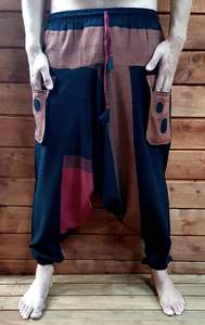Front zipper pockets hareem pants