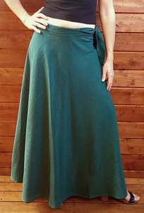 Wrap around skirt (dark green)