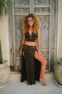 Leopard: Tribal Trance Skirt & Panthera top