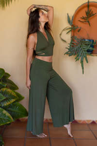 Veil Falls Pants Green