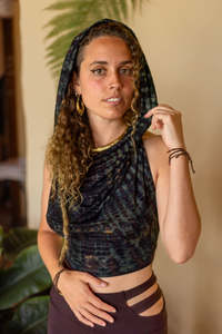 Cobra Hood Top Dark Green Serpent